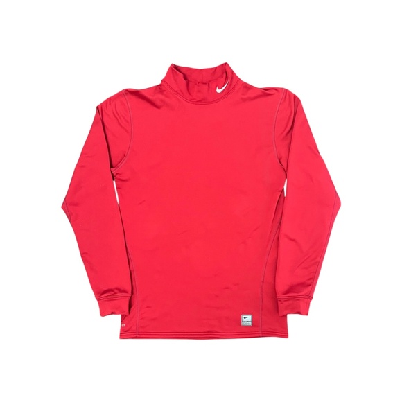 Nike Pro Combat Shirt Men’s Large Red Compression Dri-Fit Performance Train Gym - Picture 1 of 9